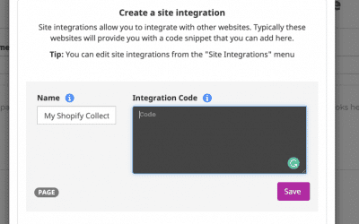 Getting started with Site integrations
