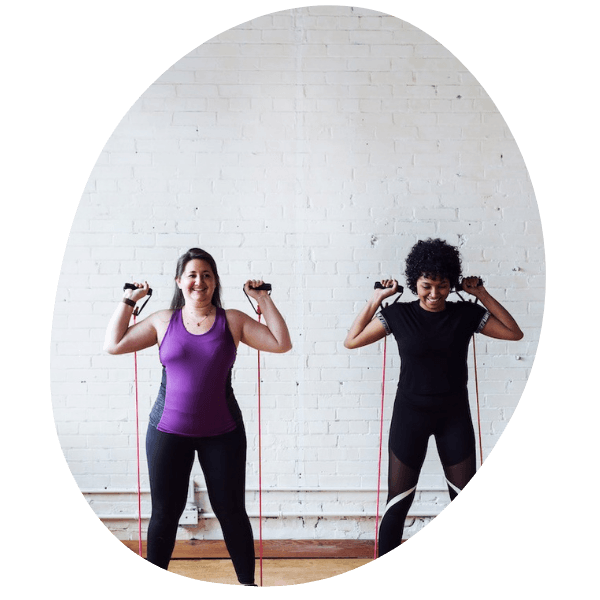 Partner-Image-transparent | OfferingTree Women doing band exercise