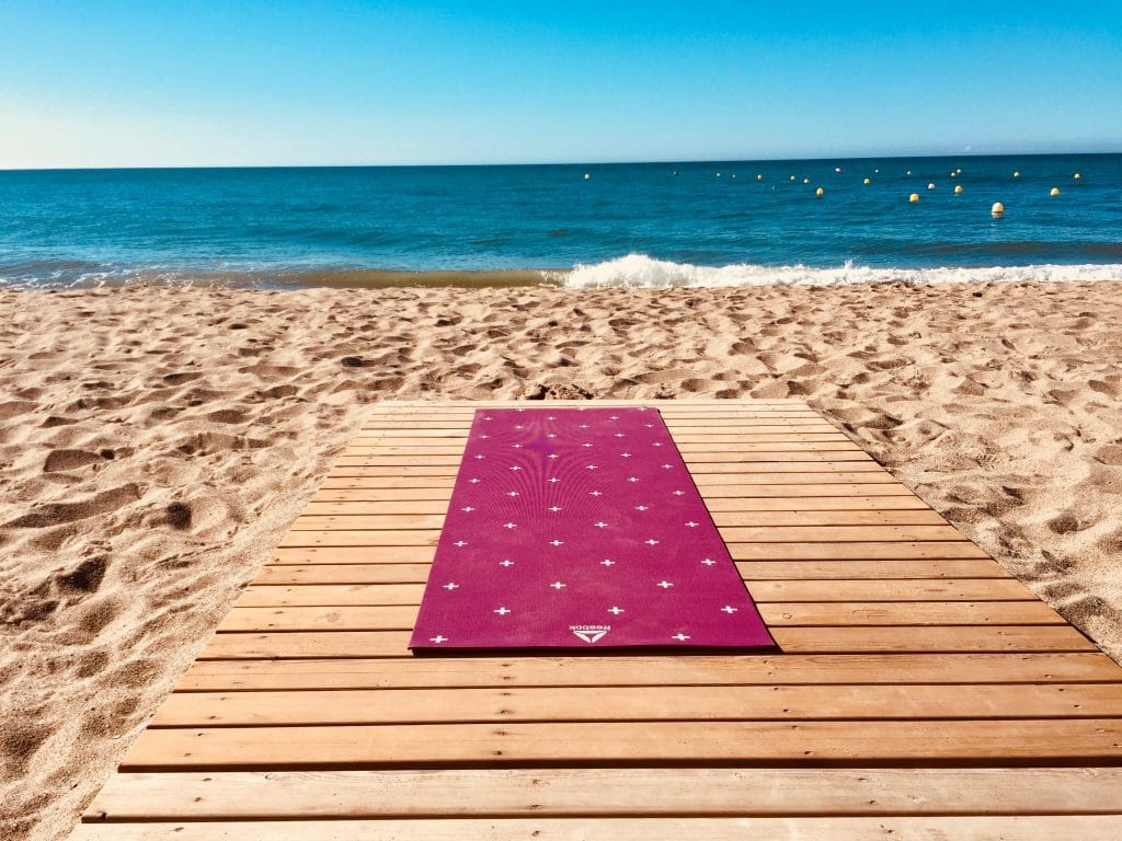 Yoga on the beach