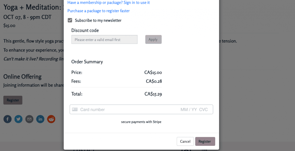 Website Payment Website with scheduling