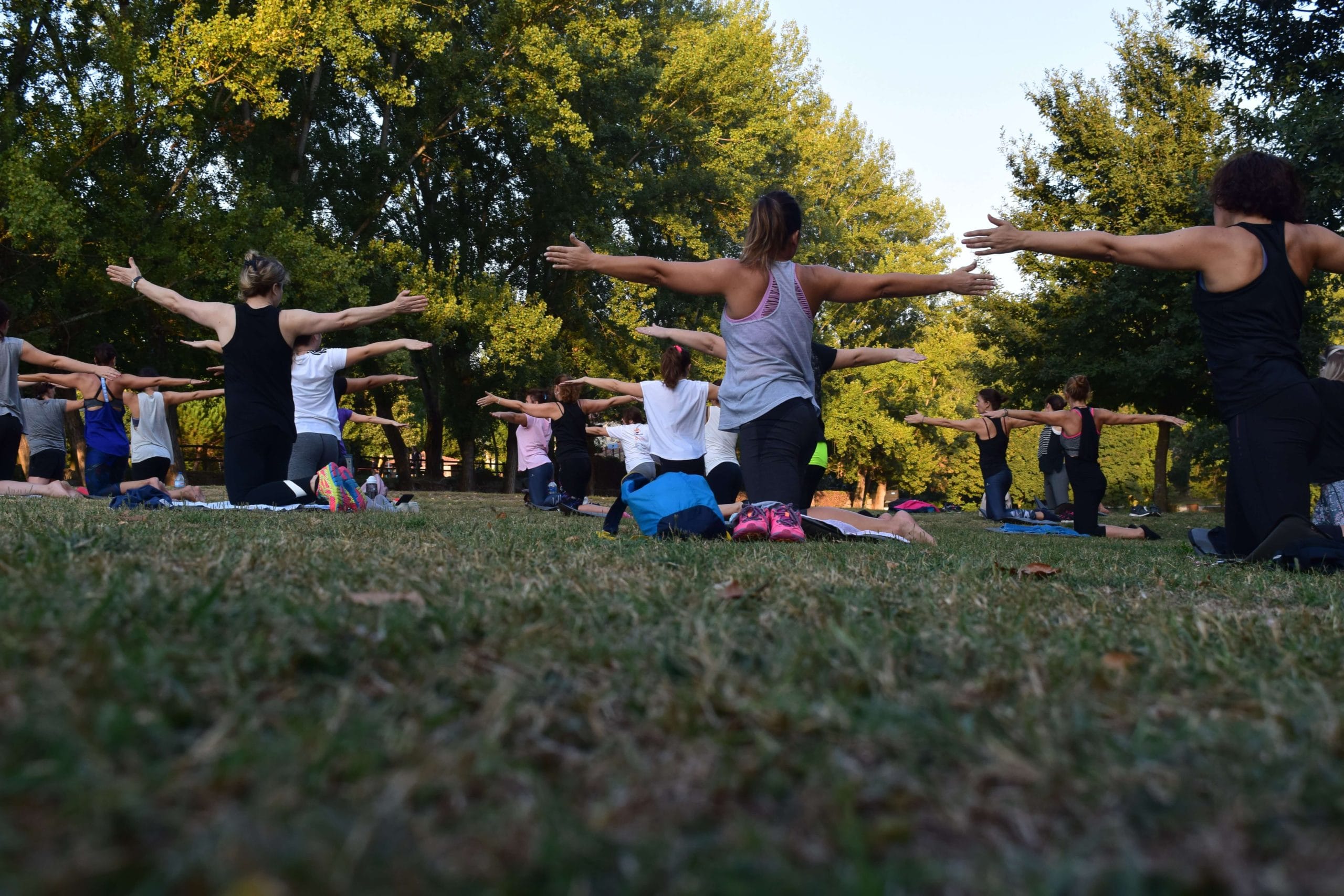 Outdoor Yoga Class Outdoor Yoga Class