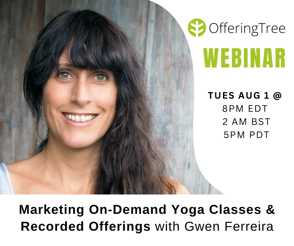 Banner - How to Market On-Demand Yoga Classes & Recorded Offerings Niki Riga - OfferingTree Webinar<br />
