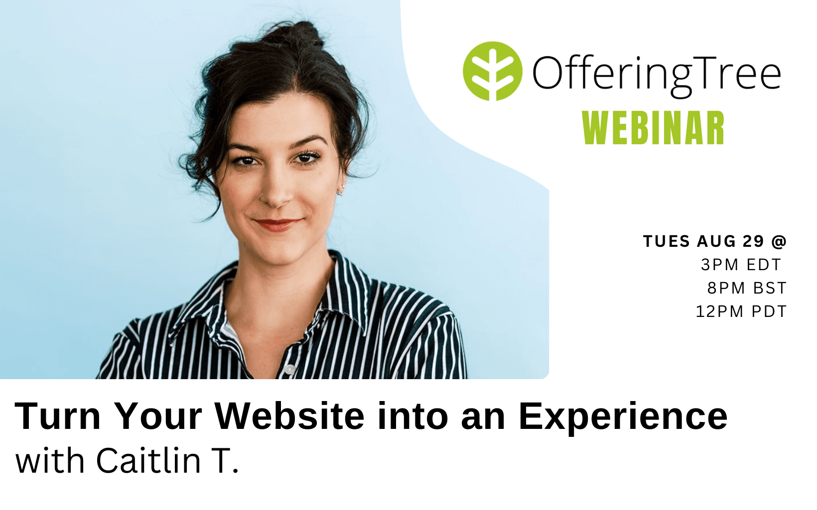 Turn Your Website into an Experience Niki Riga - OfferingTree Webinar<br />