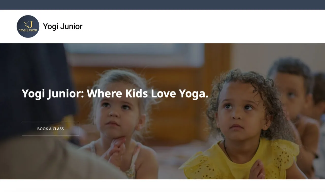 Yogi Junior Example Website Image | OfferingTree