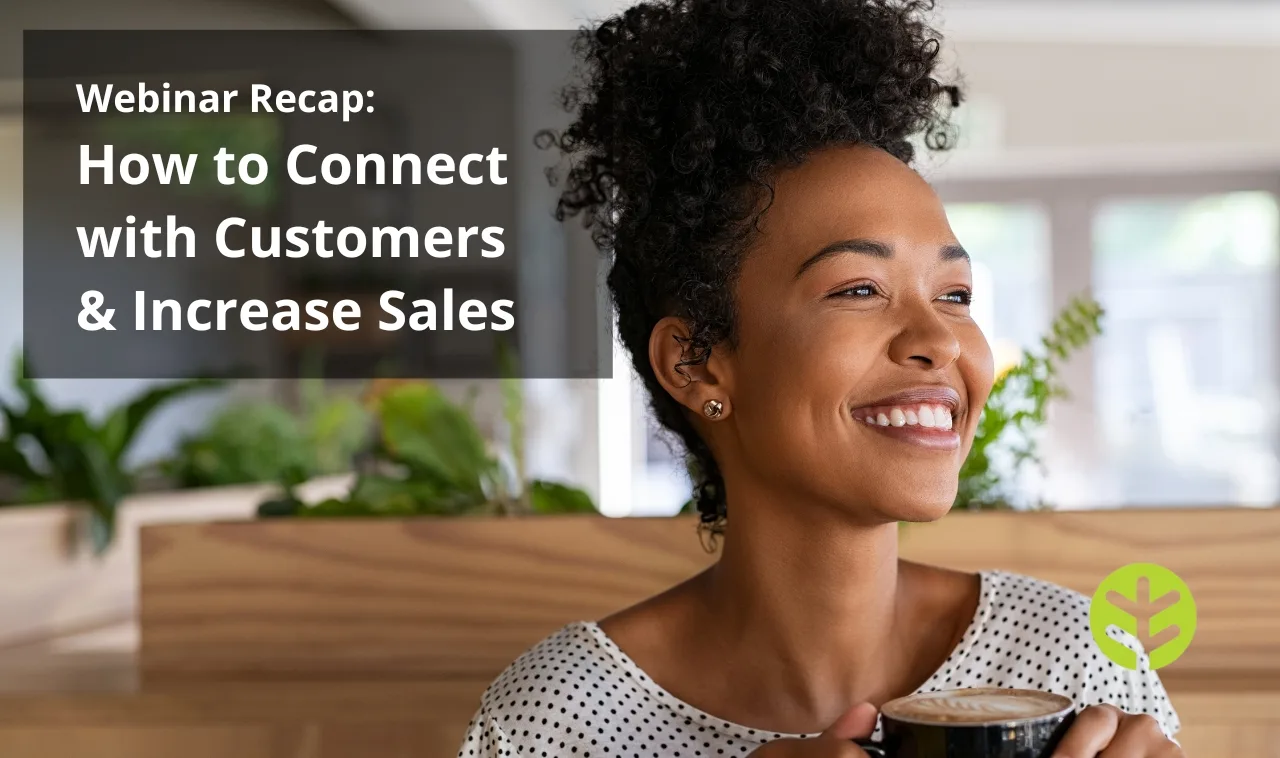 Cover image with the blog title: how to connect with customers to increase your sales