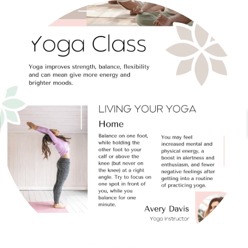 sample yoga business newsletter as an example of email marketing