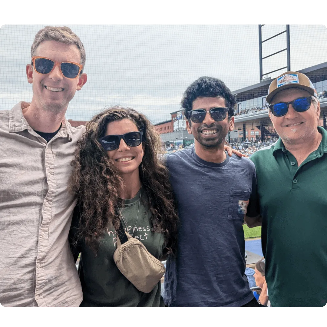 team photo at the saint game Image