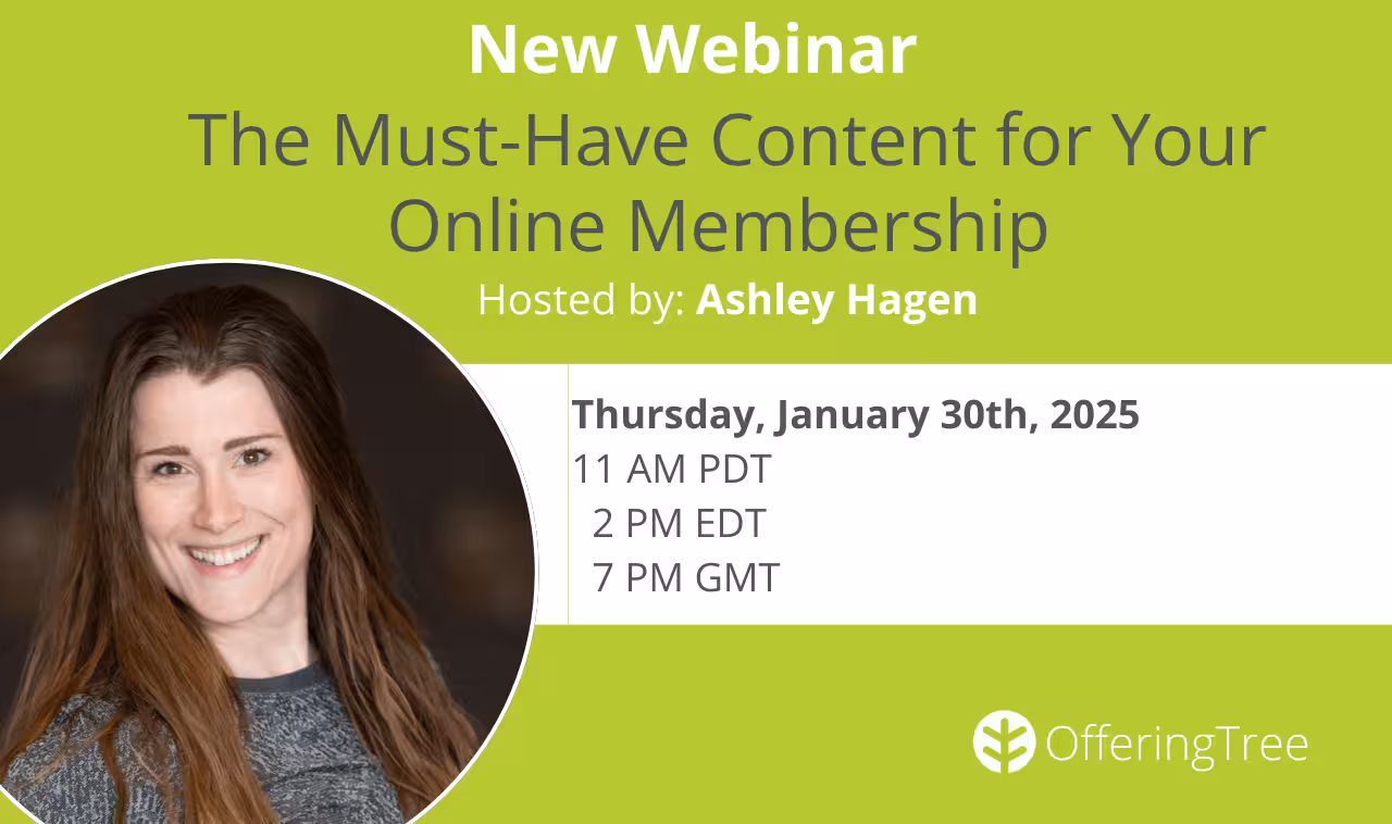 Webinar Cover Image_ The Must-Have Content for Your Online Membership with Ashley Hagen
