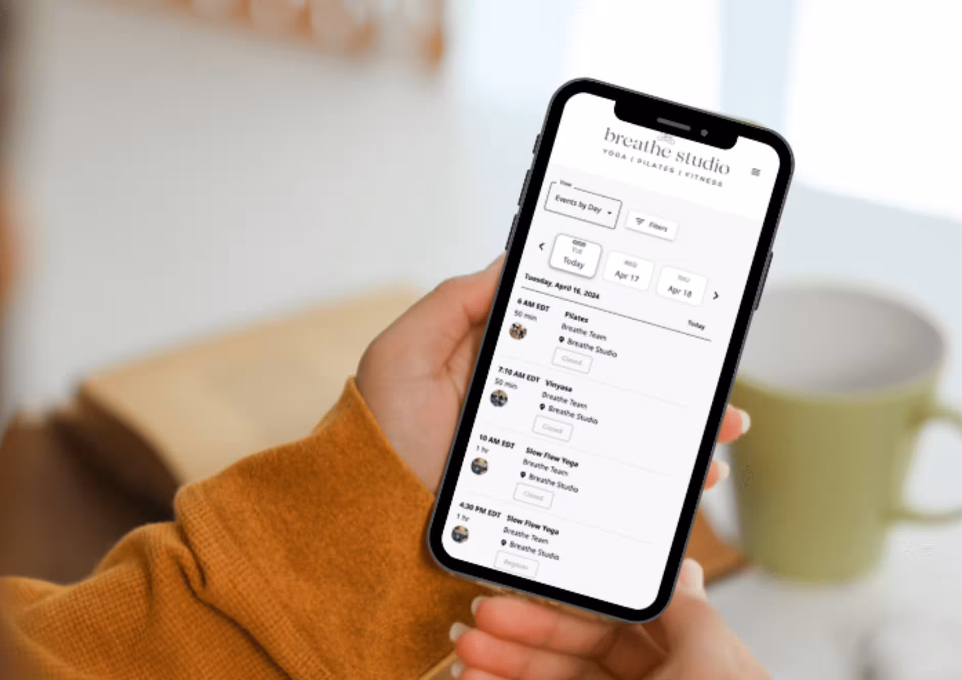 mobile schedule Custom Mobile Booking App