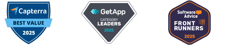 Capterra Badges OfferingTree is Best Value in 2025 according to Capterra