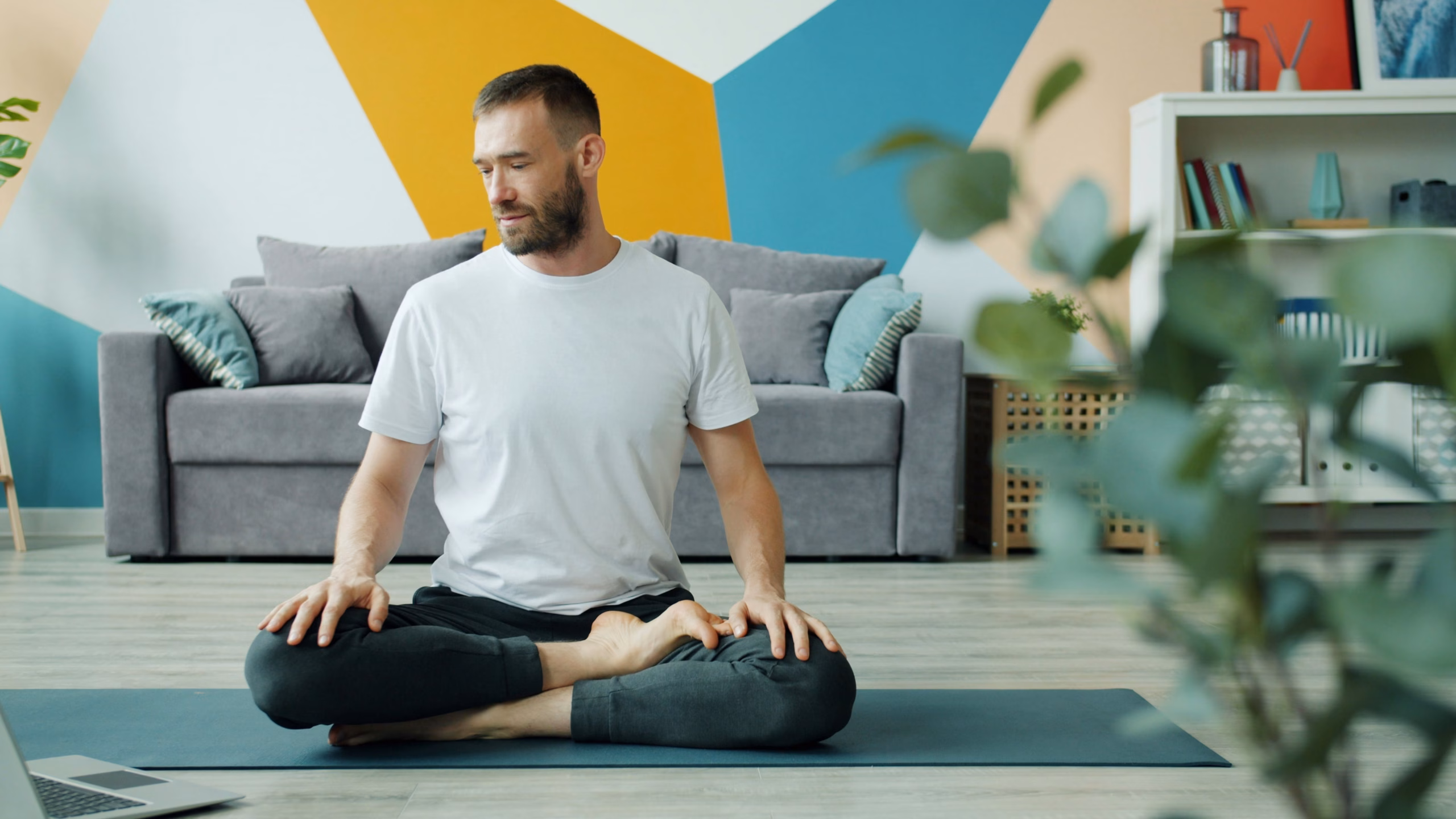 Man working with On-Demand Fitness Software