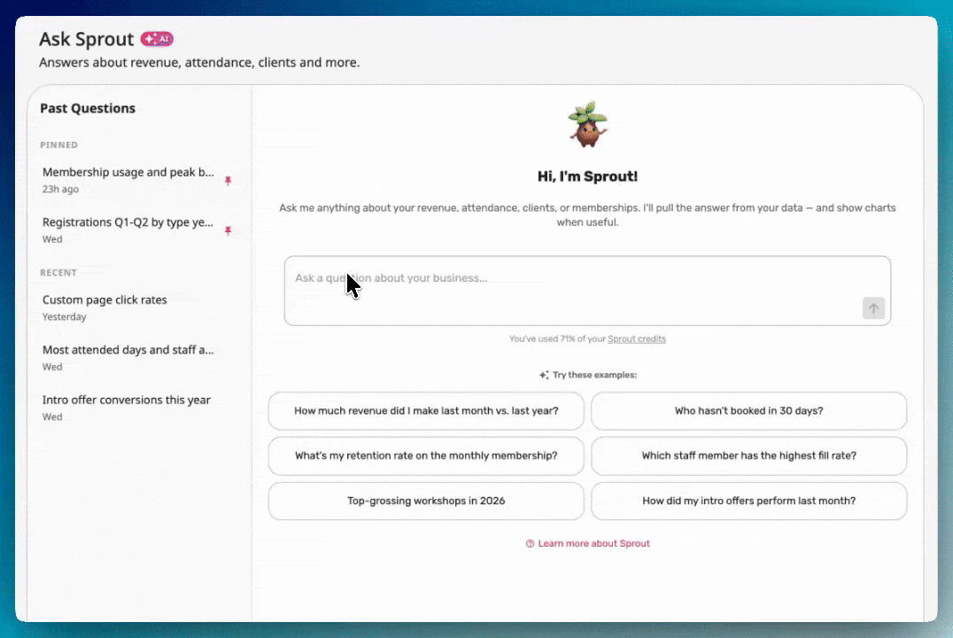 Ask Sprout Demo | OfferingTree Data Intelligence Tool Ask Sprout