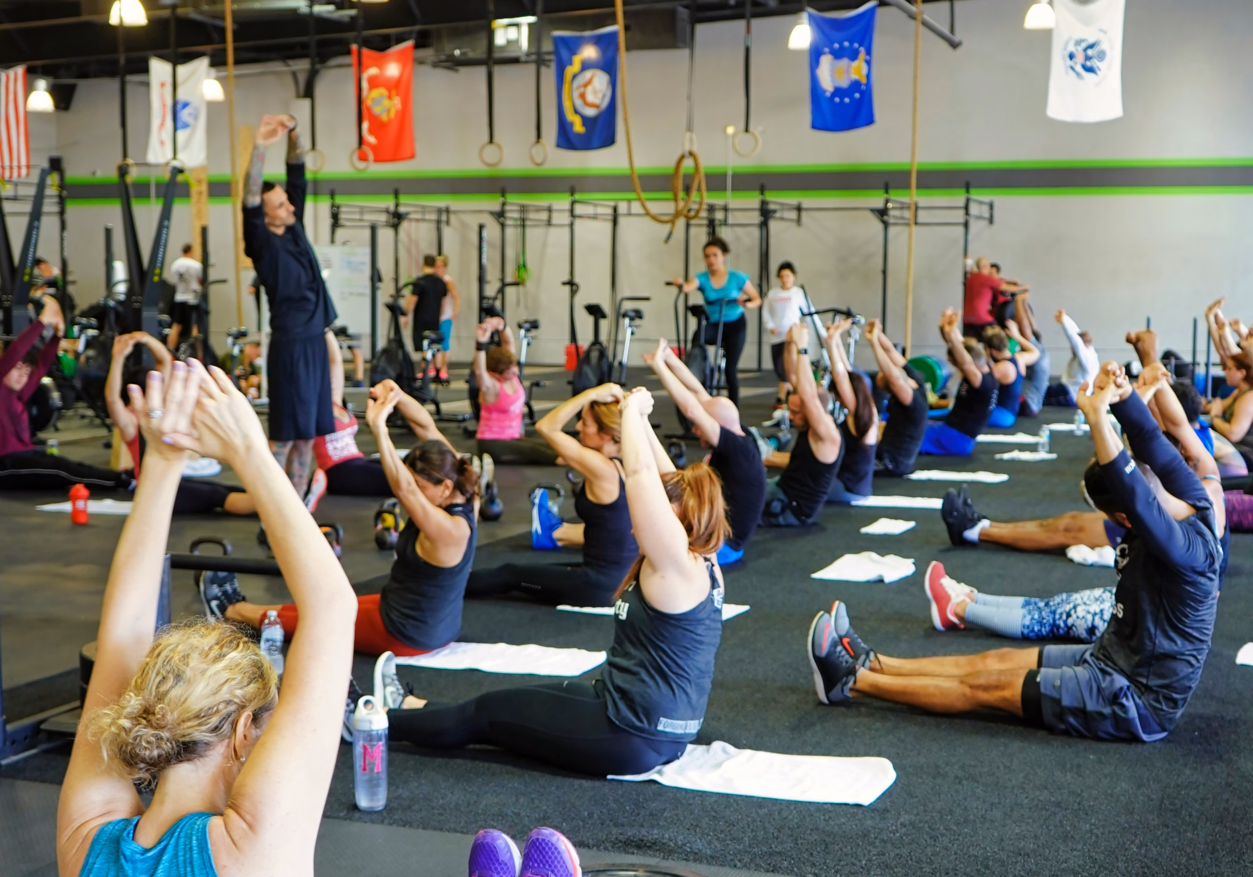 Yoga studio class Yoga studio class